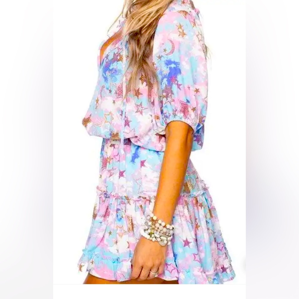 Buddy Love Pastel Star Print Dress